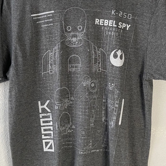 Star Wars FIFTH SUN Men’s Gray T-shirt Size M - Picture 2 of 6